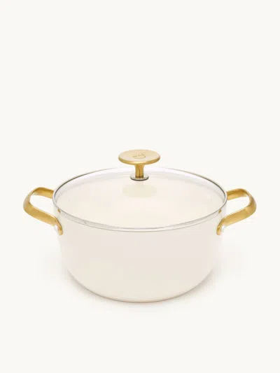 Goop Home 5qt Covered Casserole Cream White In Multi