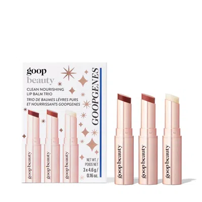 Goop Genes Clean Nourishing Lip Balm Trio In White