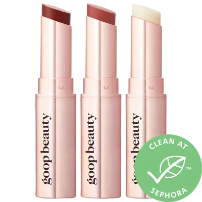 Goop Clean Nourishing Lip Balm Trio No Color In White