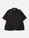 Goopimade “gnv-z” Softbox Zip-split Wide Shirt In Black