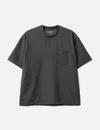 Goopimade “wr-03t” The New-tech Pocket Tee（technical Fabric） In Gray