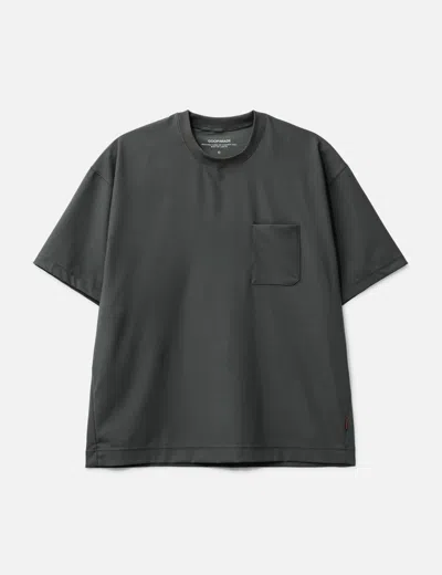 Goopimade “wr-03t” The New-tech Pocket Tee（technical Fabric） In Gray