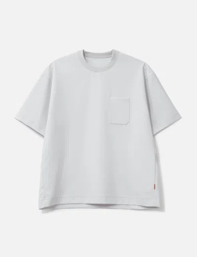 Goopimade “wr-03t” The New-tech Pocket Tee（technical Fabric） In Gray