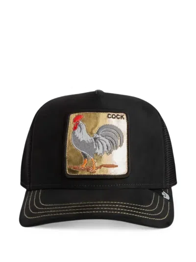 Goorin Bros 애니멀 패치 트러커 캡 모자 In Black