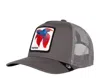 Goorin Bros Alpha Betta Grey Trucker Hat Fighter Fish 101-1029-gry In Grey