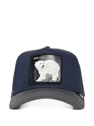Goorin Bros Animal-patch Mesh-panel Trucker Cap In Blue