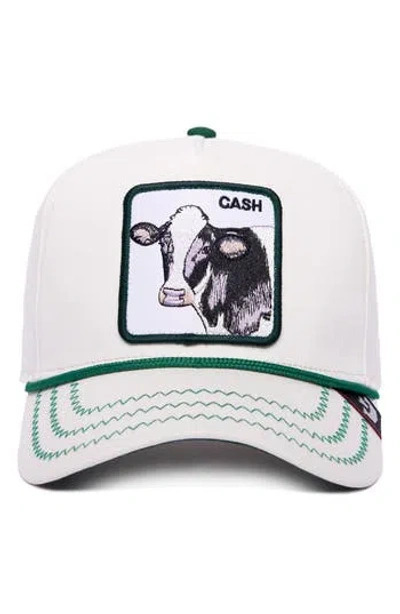 Goorin Bros . Cash Cow Patch Snapback Hat In White
