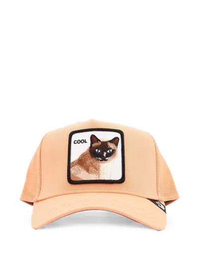 Goorin Bros Cat-patch Mesh-panel Trucker Hat In Yellow
