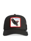 Goorin Bros Eagle Square-patch Cap Hat In Black