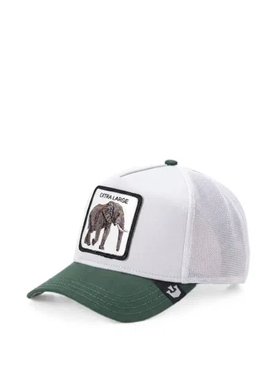 Goorin Bros Extra Large Animal-patch Trucker Cap In White