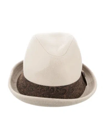 Pre-owned Goorin Bros . Felt Fedora Hat In Neutral