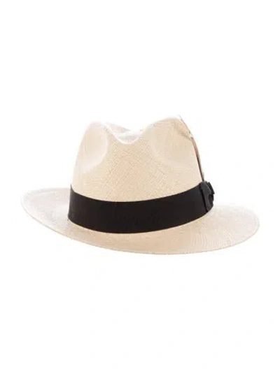 Pre-owned Goorin Bros Felted Straw Fedora In Neutral