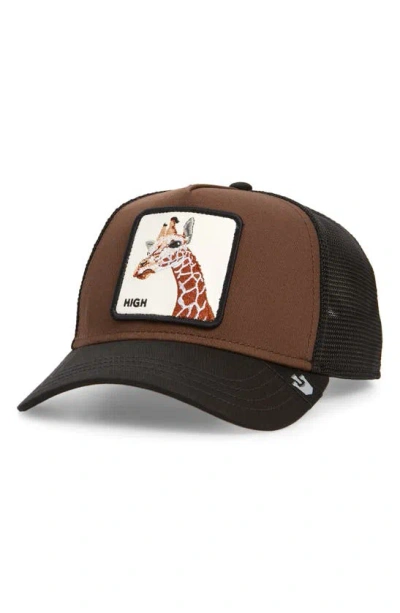 Goorin Bros High Giraffe Trucker Hat In Coffee
