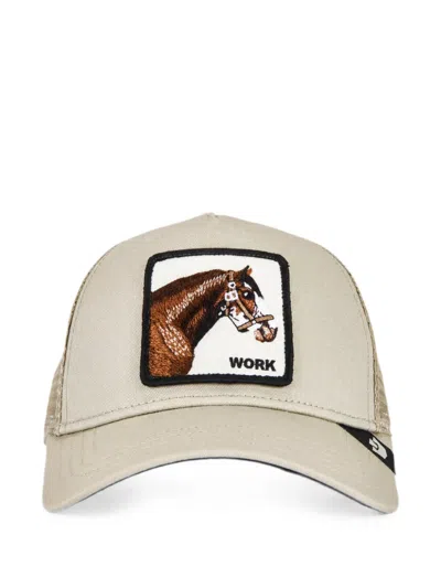 Goorin Bros Horse-patch Mesh-panel Cap In Neutral