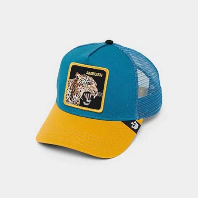 Goorin Bros . Jaguar Fan Trucker Hat In Teal/burnt Orange