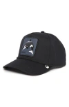 Goorin Bros . Killer Whale Patch Cotton Snapback Hat In Black