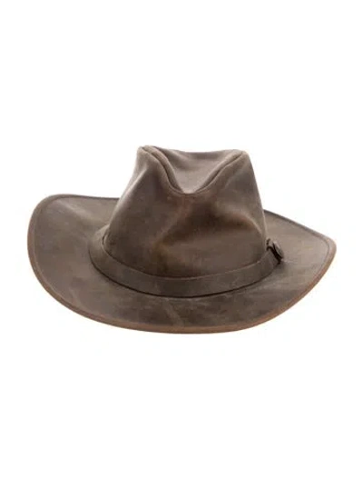 Pre-owned Goorin Bros Leather Hat In Neutrals