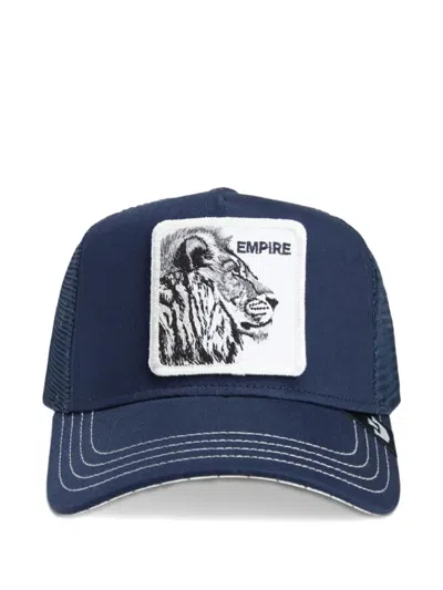 Goorin Bros Lion-patch Trucker Hat In Blue