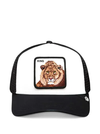 Goorin Bros Lion-patch Mesh-panelled Cap In Black