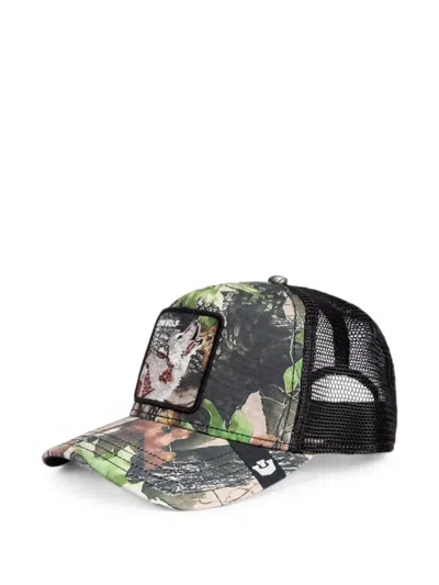Goorin Bros Lone Wolf Camouflage-print Trucker Cap In Multi
