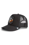 Goorin Bros . Mamba Snake Patch Snapback Trucker Hat In Black