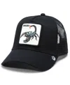 Goorin Bros Men's Black Deadliest Scorpion Adjustable Trucker Hat