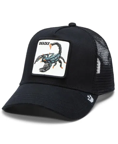 Goorin Bros Men's Black Deadliest Scorpion Adjustable Trucker Hat