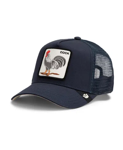 Goorin Bros Men's Navy The Rooster Adjustable Trucker Hat In Black