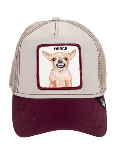 Pre-owned Goorin Bros Men's Trucker  Hat In Burgundy/neutrals