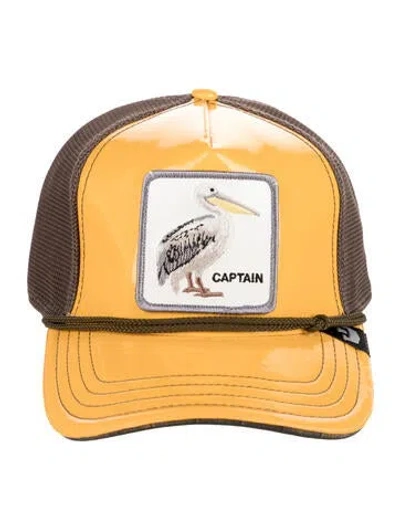 Pre-owned Goorin Bros Men's Trucker Hat  W/tags In Brown/yellow