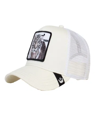 Goorin Bros Men's White Tiger Trucker Adjustable Hat
