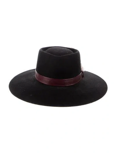 Pre-owned Goorin Bros Mens' Wool Fedora In Black