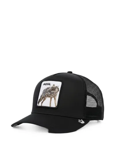 Goorin Bros Mesh-panel Animal-patch Cap In Black
