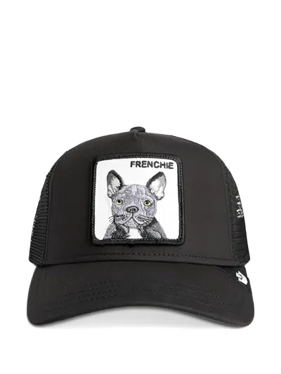 Goorin Bros Mesh-panel Embroidered-patch Cap In Black