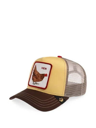 Goorin Bros Mesh-panelled Patch Cap In Yellow