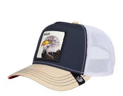 Goorin Bros Mv Predator Trucker Hat Navy/beige 101-1118-nvy In Blue