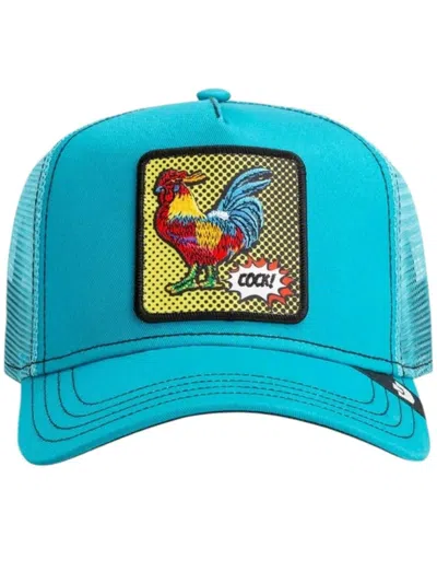 Goorin Bros Original Trucker Pop Art Rooster Hat In Blue