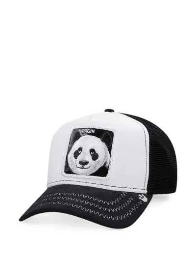 Goorin Bros Panda-patch Mesh-panel Baseball Cap In Black