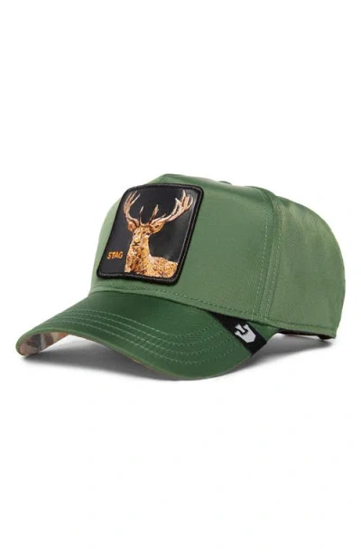 Goorin Bros . Party Hard Stag Snapback Hat In Forest