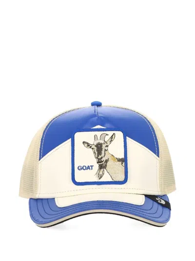 Goorin Bros . Moto Goat Faux Leather Trucker Hat In Blue