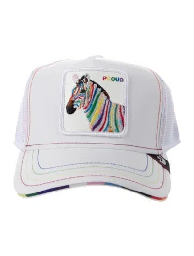 Pre-owned Goorin Bros Pattern Printed Baseball Cap In White