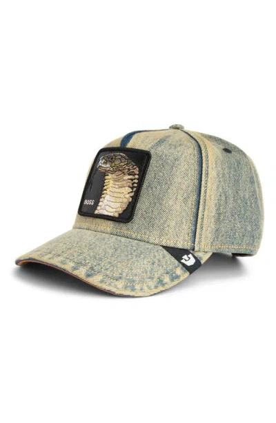 Goorin Bros . Pit Boss Denim Baseball Cap In Multi