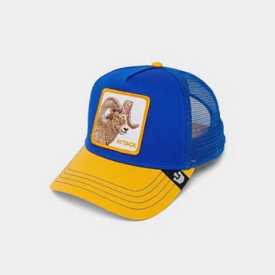 Goorin Bros . Ram Fan Trucker Hat In Blue/yellow
