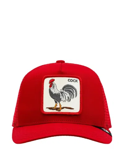 Goorin Bros Rooster-patch Trucker Hat In Red