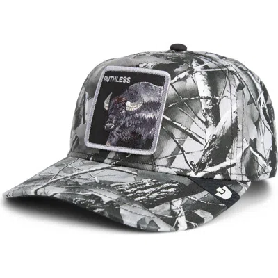 Goorin Bros . Ruthless Camo Embroidered Patch Trucker Hat In Gray