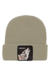 Goorin Bros . Singled Out Wolf Patch Beanie In White