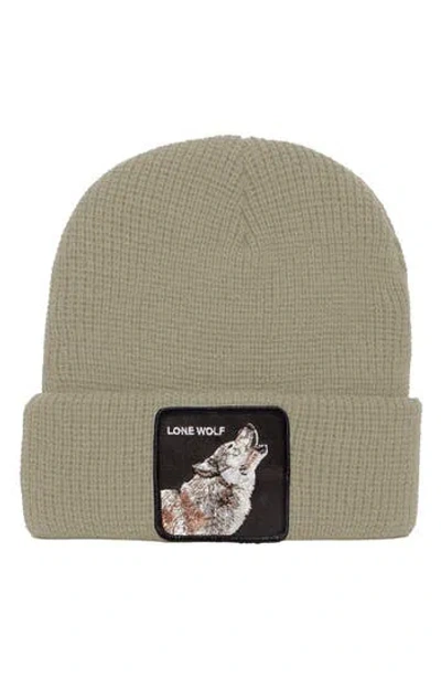 Goorin Bros . Singled Out Wolf Patch Beanie In White