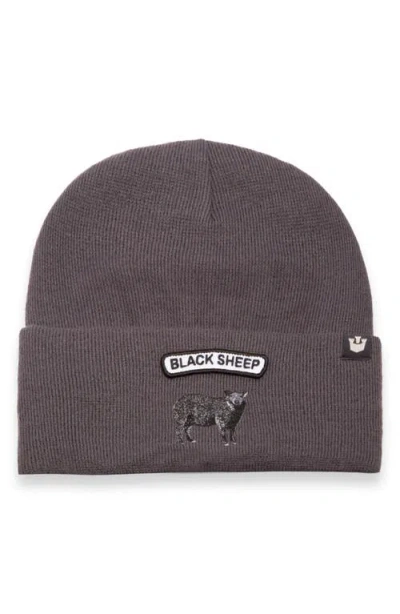 Goorin Bros . Soft Rock Black Sheep Merino Wool Blend Beanie In Charcoal