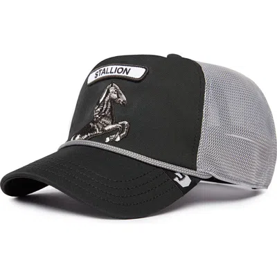 Goorin Bros . Stallion Embroidered Trucker Hat In Black