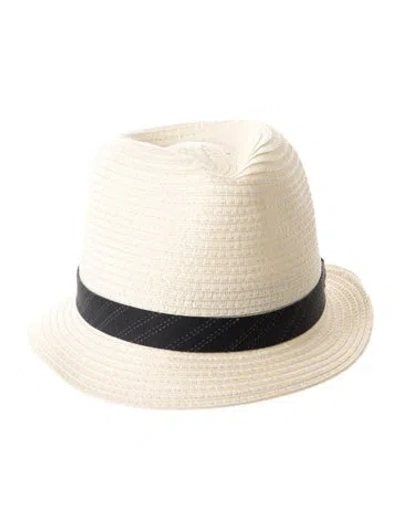 Pre-owned Goorin Bros Straw Fedora Hat W/tags In Neutrals
